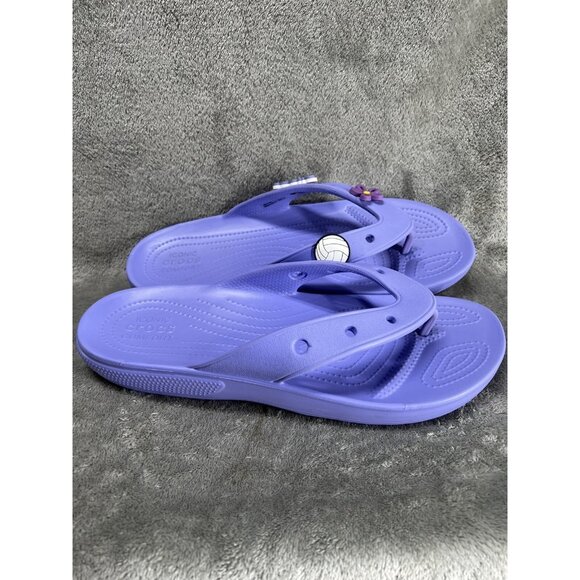 New Crocs Men’s 11 Digital Violet Classic Flip Flop Sandal/- 207713-5PY Beachy - Picture 3 of 7